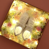 LED 꽃신박스 로맨틱핑크 전역선물 여자친구꽃신, 꽃신박스(로맨틱핑크)