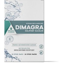 Promotion DIMAGRA XALIFOM ALKALIN 스틱 - 식품 보충제 - 미네랄 비타민 및 미량 원소 - 피로와 피로를 줄이기 위해 -20 스틱 8g, 4개