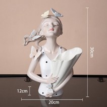 다이소 꽃병 한보름화병 프리츠한센 이케바나 화병 26 가지 현대 소녀 수지 장식품 홈 거실 인형 공예 사무실 데스크탑 꽃꽂이 동상 장식, 06. 06