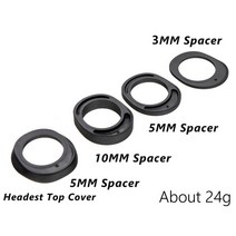 호환 1-1/8(28.6mm) 포크 통합 핸들 바 헤드셋 와셔 액세서리. 4 피스 로드 스페이서 세트