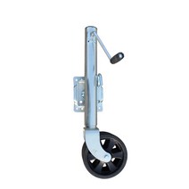 보트 트레일러잭 듀얼휠 회전형 앞바퀴 텅잭 카라반 견인 가이드휠 카약, 5m 이상 트레일러용 6인치 이중 휠 잭