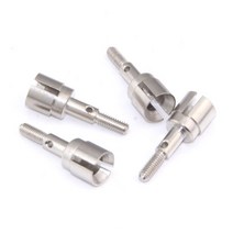 배기휀 환기팬 냄새제거 4PCS HSP 02033 스틸 휠 1/10 차축 4WD 속도 니트로 파워 몬스터 트럭 장난감 RC, 01 Sliver