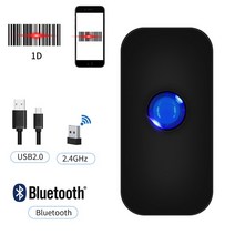 휴대용스캐너 2D 블루투스 무선 바코드 스캐너 USB 유선 및 2.4GHz 무선 전송 500mA * H 배터리 100 미터, MJ-X5-CCD