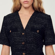 산드로 원피스 드레스 Tweed short-sleeved dress SFPRO02628
