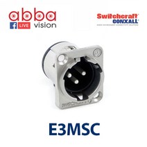 Switchcraft E3MSC 매립형 3P XLR 커넥터(수), SwitchcraftE3MSC