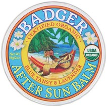 Badger Company 오가닉 애프터 선 밤 블루 탠시 라벤더 2 온스 (56g) 2팩, 56g