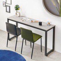 스톤대리석 사이드테이블 1200x400, (사각다리)어반스톤-블랙다리