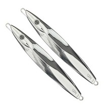 로얄피쉬 크롬 메탈지그 멸치타입 루어 2p, 실버, 120g