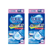 고바야시 노도누르 가습 마스크 무향 주름 수면용 3개입 x 2세트