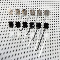 타공판 후크 검정 백색 실버 다양한 사이즈의 후크, 07. 300㎜(타공 지름 5파이용)