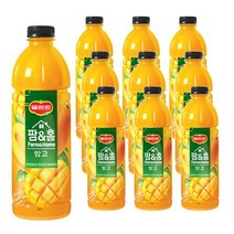 칠성 델몬트 팜앤홈 망고 과일주스 1.2L 6펫 아이간식, 10세트