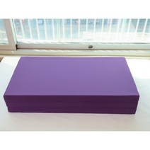 SEJEL.F (세젤에프) 3단 폴리 접이식 매트리스 HR스펀지 싱글매트 퍼플 7.5CM, 블루