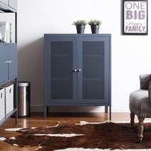 아리아퍼니쳐 LLC-63-DG 철제 캐비닛 다크그레이, 단품