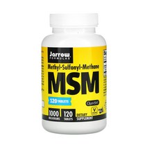 자로우포뮬러스 Jarrow Formulas MSM 1000mg 120정 옵티MSM OptiMSM 엠에쓰엠 식이유황