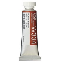 홀바인 Artists Watercolor 수채물감 학생 수채화 물감 아티스트 15ml 튜브번트 시에나 W334, 0.5 Fl Oz (Pack of 1), Burnt Sienna