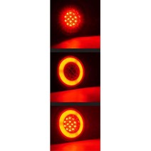 24V LED 보조등 교체용 테일램프 레드 화물차차폭등, 24V용
