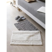 부드럽고 폭신한 아이공부방 순면 발매트 발깔개 실내인테리어소품 발닦개, 그레이
