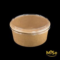 1350cc 종이용기 비빔밥용기 분식용기 친환경종이용기 떡볶이용기 종이컵용기 KP투명막힘 300세트, (용기+투명막힘뚜껑)