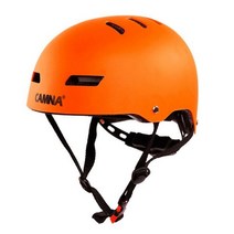 야외 암벽 등반 내리막 헬멧 Speleology 산악 구조 장비 확장 안전 동굴 탐험 작업 헬멧, Orange, Orange