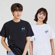 오너클랜 흐림 디지털프린팅 인쇄티셔츠 반팔티 오버핏