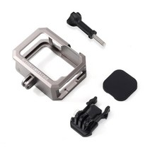GoPro Hero 9 10 금속 프레임 충격 방지 커버 확장 어댑터 콜드 슈 포트 장착 마이크 필 라이트, [01] Metal Case