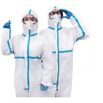 내산가운 내산복 크린복 작업복 식품 공장 가운 질병, XXXL 성인용 파란색 줄무늬 방호복7개