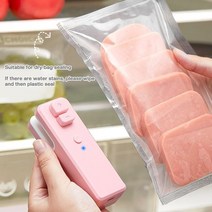 sealer heat 2 in 1 mini handheld sealing vacuum machine 휴대용 usb 충전 식품 스낵 플라스틱 보관 포장 가방 실러, b
