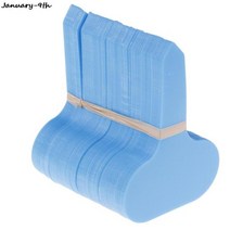 꽃집 카페 공원 명패 100pcs 정원 레이블 식물 분류 정렬 기호 태그 티켓 플라스틱, 100개, 파란색