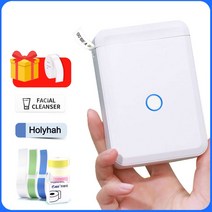 휴대폰 프린터A4 프린트기 사진인화기 휴대용 라벨 메이커 무선 블루투스 라벨, d110 2 화이트 클리어