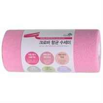 크로바몰 하루 한장씩 뜯어쓰는 위생수세미 핑크, 60매, 1개