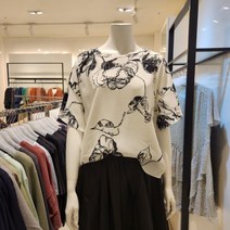 ANSICH NC15 프린트블라우스 라은드블라우스 DH2BL5160