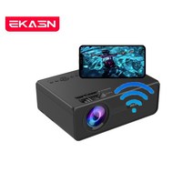 EKASN AK9 FHD빔프로젝터 1080P Full HD/6000루멘 밝기/폰 무선미러링 가능, 블랙