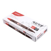 모나미 예감적중 컴퓨터 시험용 사인펜 12p, 흑색 + 적색, 5개