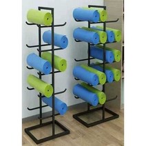 운동매트 요가매트 수납 선반 요가 필라테스 헬스, 길이 50 너비 40 높이 130CM 블랙