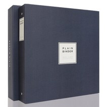 앨범샵 플레인 바인더 포토앨범 접착 백지 2p, 네이비, 50매
