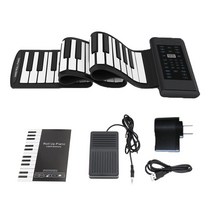 디지털피아노 전자피아노 전자키보드 신디사이저 88 키 전자 피아노 MIDI 및 USB 충전 휴대용 유연한 AB, 02 PB 88 Black