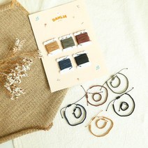 Dahlia 실반지 실팔찌 만들기 세트 DIY 키트 6type 소원 우정, 상세설명 참조, 프리미엄 1mm파스텔팔레트