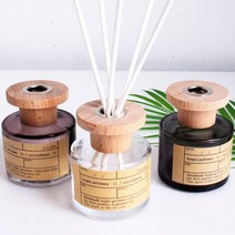 [라임블러썸] 심플 우드 차량용 천연 디퓨저 방향제 100ml 실내 방향제, 향:다크그레이_테싯