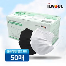일월 클린 페이스 마스크 50매, 01.화이트