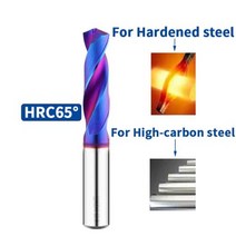 단단한 텅스텐 카바이드 드릴 비트 Forr CNC Gwist 1020mm 금속 강철, 1.3mm+65drill bit