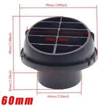 스텐주름관 air vent ducting t l 조각 엘보우 파이프 출구 배기 커넥터 조이너 webasto eberspaecher 디젤 주차 히터 액세서리, 60mm