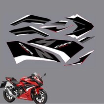 혼다 CBR500R 튜닝파츠 드레스업 데칼 스티커 2021-2022, D, 1개
