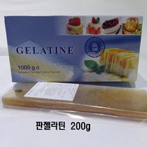 판 젤라틴 독일산 잎새 리프 젤라틴 200g