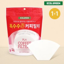 펄프냄새가 나지않는 식물유래 커피필터 국내산 커피여과지 4팩(200매) 커피여과지 핸드드립필터_EG01, 커피필터4개(200매)