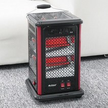 레디드 5D 입체방향 고급형 전기히터, 블랙, 블랙
