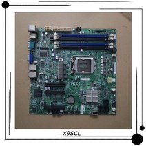 슈퍼마이크로 단방향 서버용 X9SCL UATX 마더보드 LGA 1155 인텔 C202 제온 E3-1200 v2 시리즈 2 3 세대 코어 i3 DDR3 PCI-E3.0