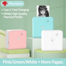 사무용 사무실 무한잉크 복합기 가정용 프린터기 복사기 Phomemo m02pro 고품질, 컬러드 3롤