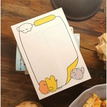 펌즈 A5메모패드_디자인4종, 선택:오늘의 펌곰_베이지, 단품