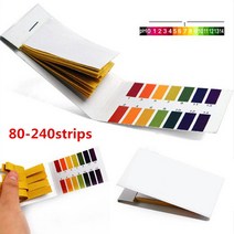 80 240strips ph 테스트 스트립 전체 ph 미터 ph 컨트롤러 1 14st 표시기 리트머스 종이 키트 watery 화장품 소변 토양|PH 지수|, 1개, 80strips 1pack, 단일