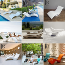 호텔 해변 수영장 비치체어 화이트썬비치 고급형 대형, F